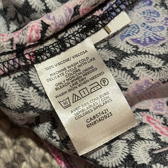 Loft Floral Ruchid Midi Dress Long Sleeve - Picture 10 of 11